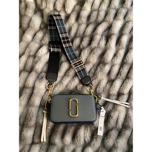Marc Jacobs Snapshot bag in grey and blue